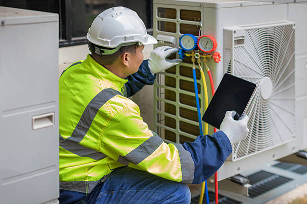 Professional Ductwork Repair technician working in Seekonk, MA